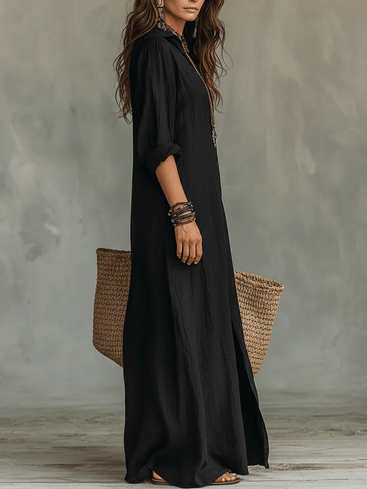 WILLOW | Effortless Maxi Dress with Flattering Cut for Versatile Everyday Looks