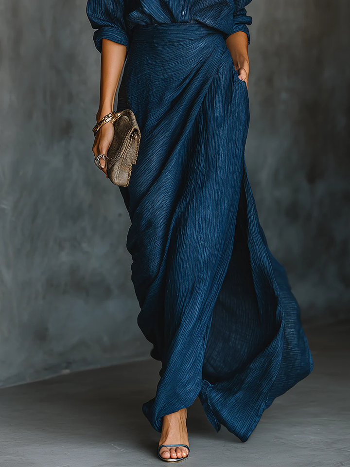 Sky | Navy Blue Two-Piece Set