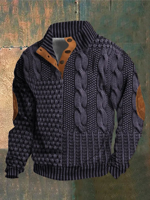 Basil™ - Patterned Cozy Knit Sweater