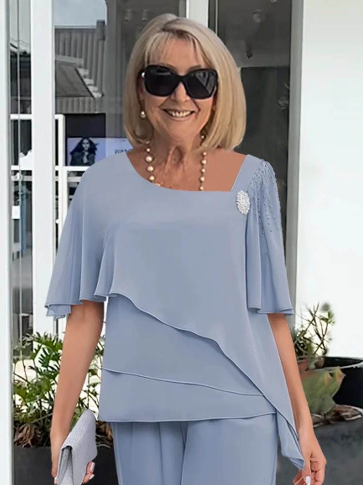 Corinna | Women's Flutter Sleeve Graceful Flow Set