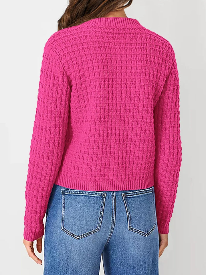 Harper | Women's Cardigan with Button Placket and Buttons