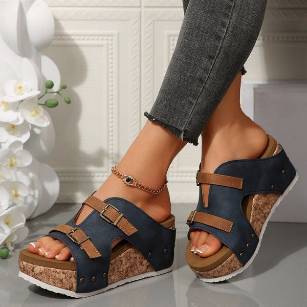 Dahlia™ - Fashionable Wedge Platform Sandals