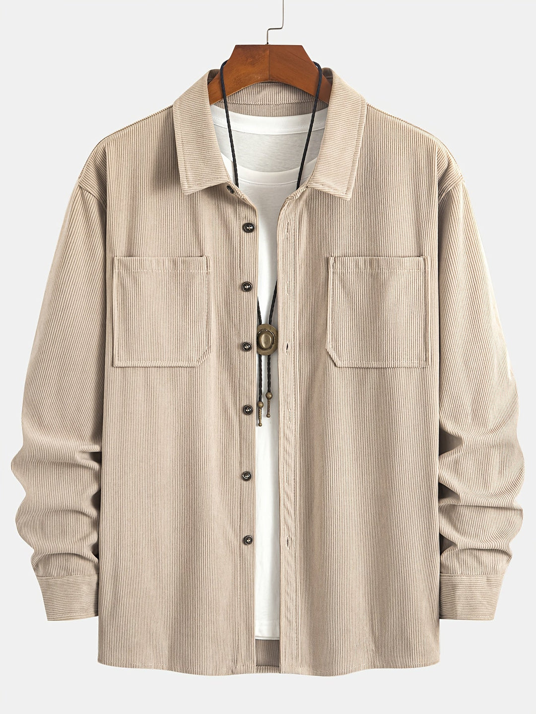 Bryce | Men's Long Sleeve Overshirt with Pockets and Buttons