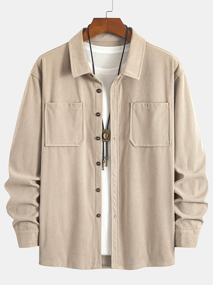 Bryce | Men's Long Sleeve Overshirt with Pockets and Buttons