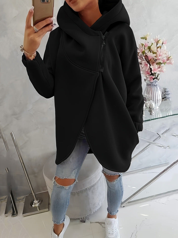 Emma | Women's Long Sleeve Comfortable Zip-Up Hoodie with Pockets