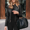 Abigail™ - Elegant Italian Leather Jacket