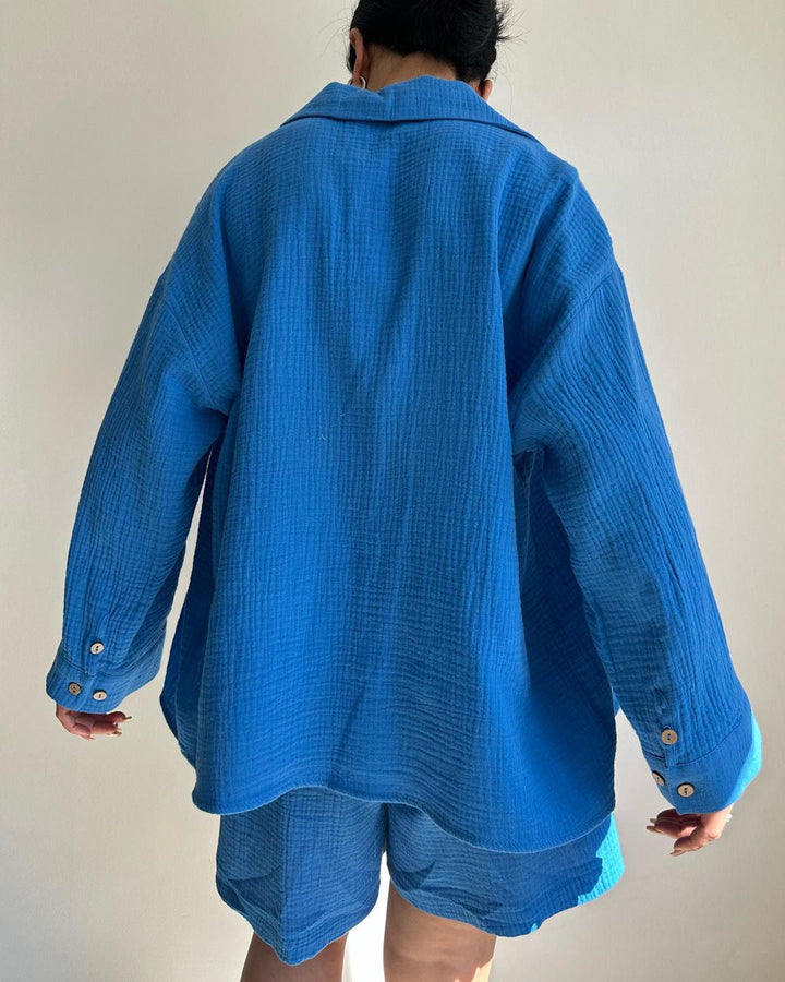 Espera | Women's Oversized Breezy Two-Piece Set with Pockets