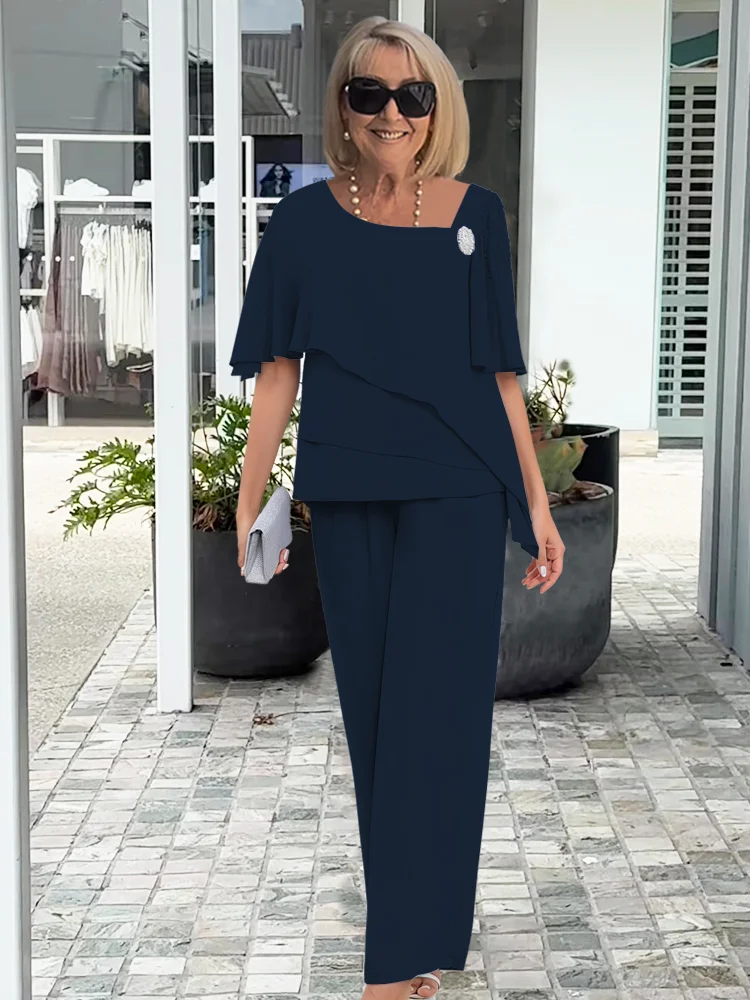 Corinna | Women's Flutter Sleeve Graceful Flow Set