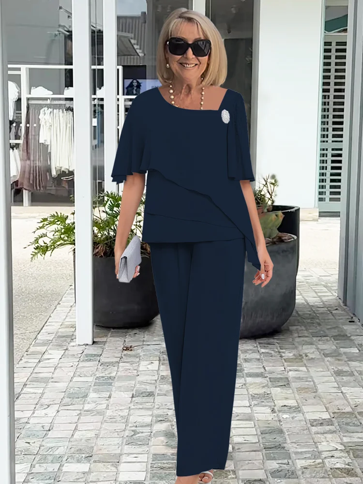 Corinna | Women's Flutter Sleeve Graceful Flow Set