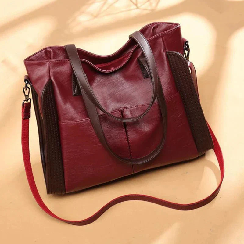 Indigo Classic Leather Handbag