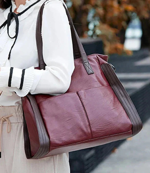 Indigo Classic Leather Handbag