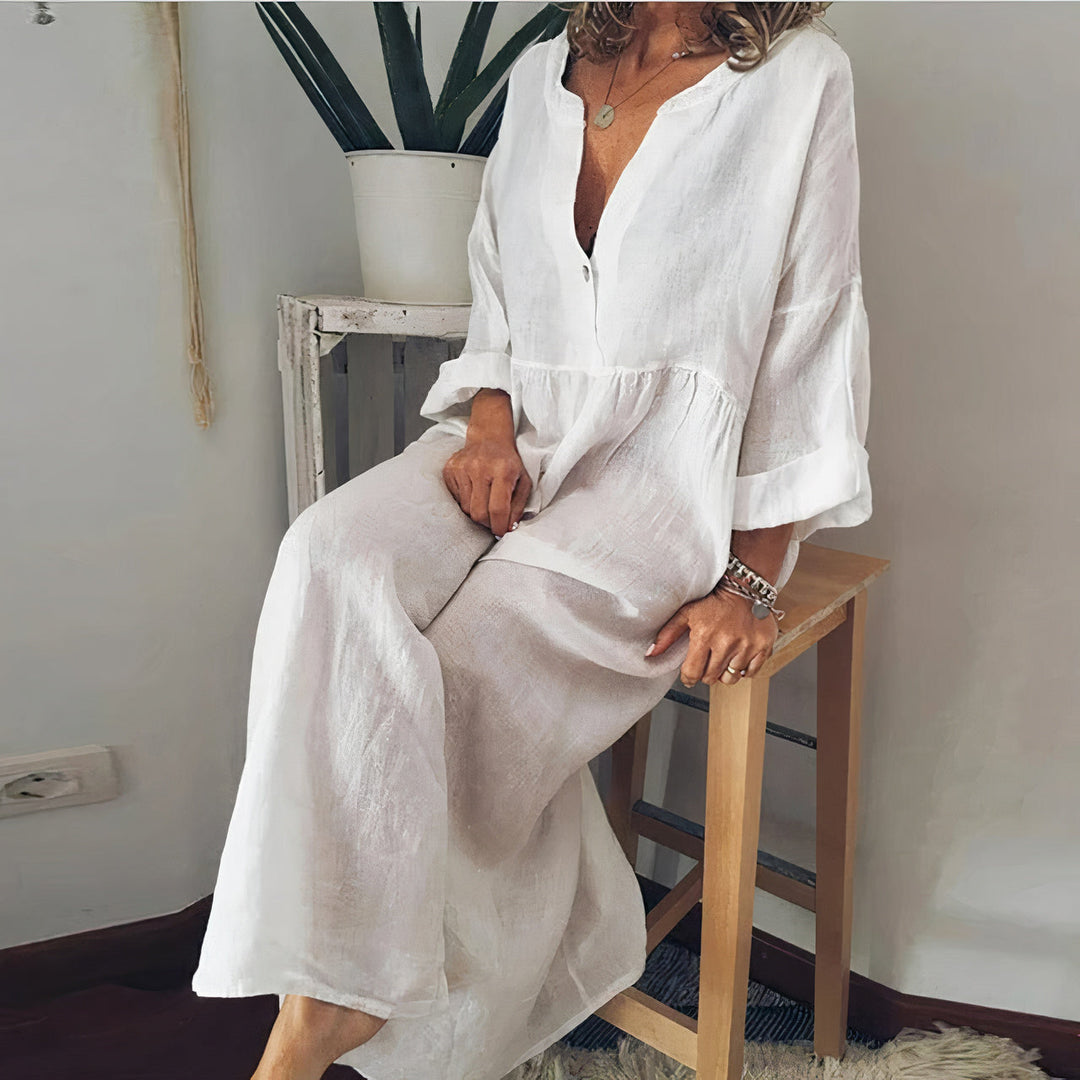 Chic Blouse-Style Dress