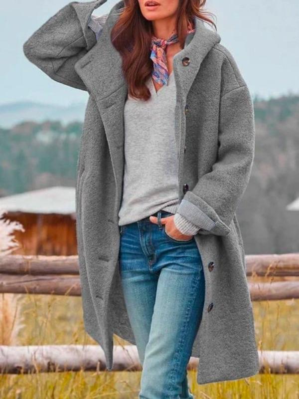 Elsbeth | Women's Stylish Long Winter Jacket with Pockets