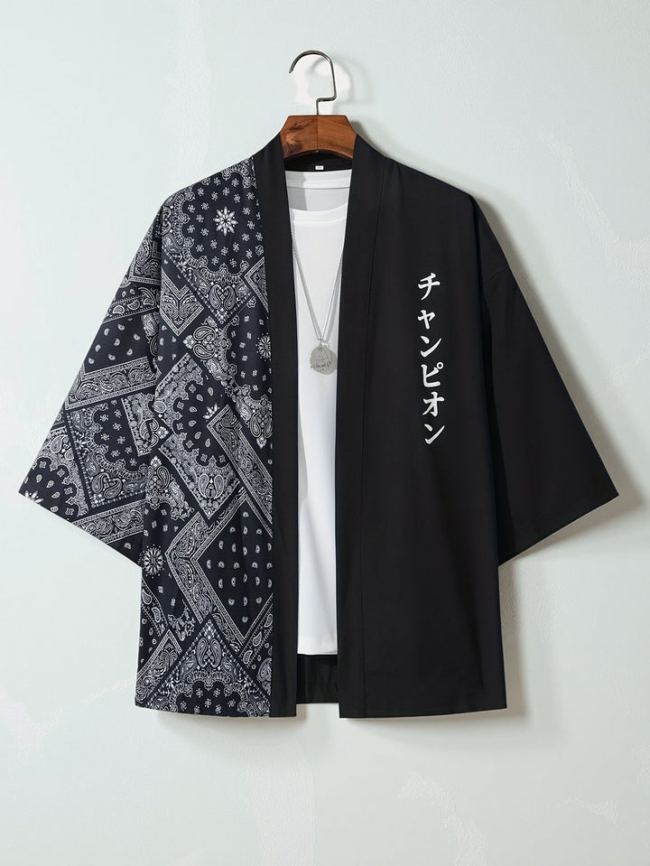 Aki | Men's 3/4 Sleeve Lightweight Kimono Cardigan