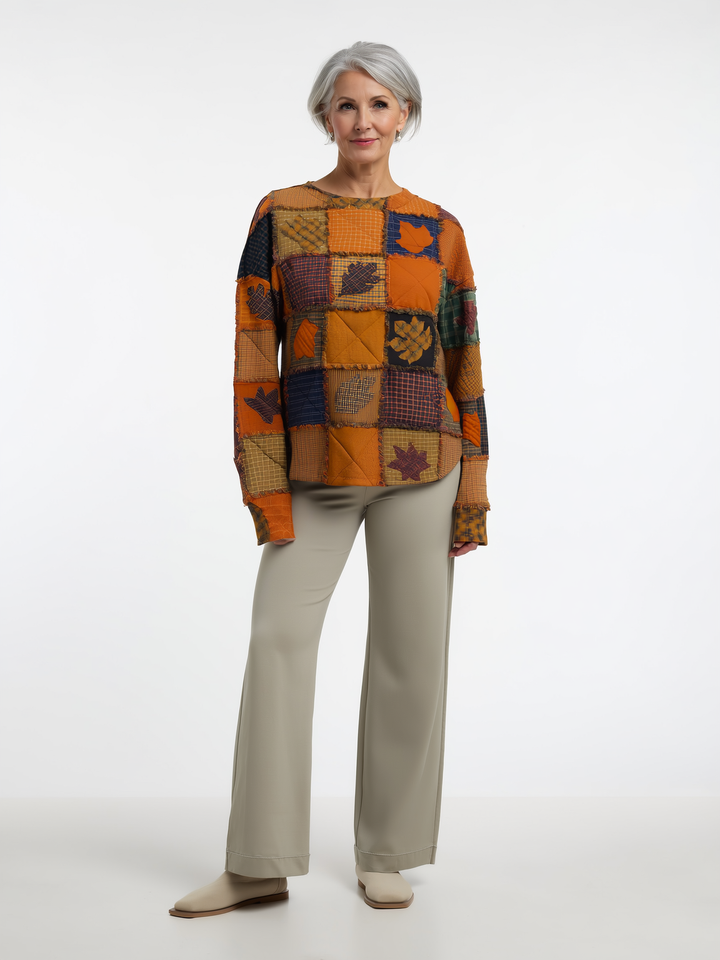 Juniper | Women's Soft Patchwork Sweater