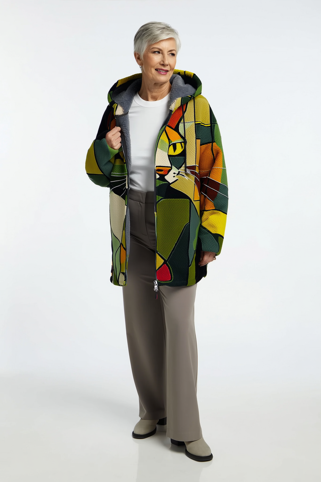 Elowen | Women's Oversized Cardigan with Artistic Inspiration