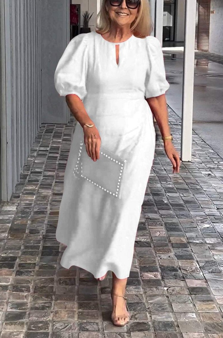 Frankie | Women's Puff Sleeve Mini Chic Bubble Sleeve Loose Dress
