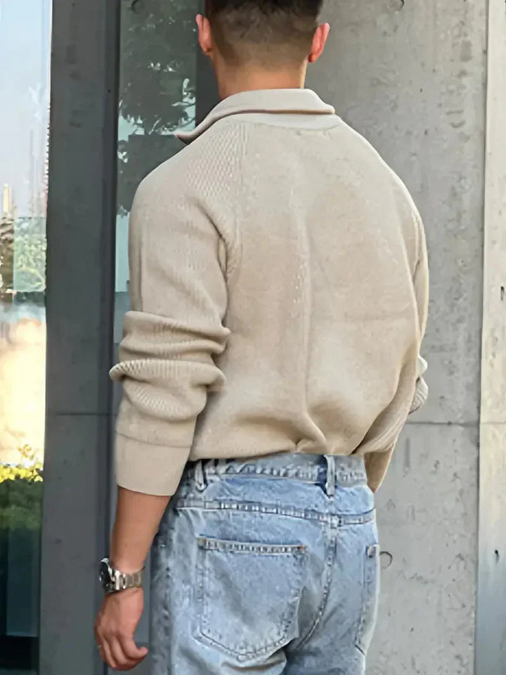 Brit & Boho™️ | Ethan Classic Knit Zipper