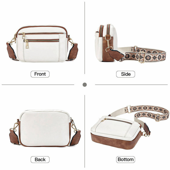 Erikka | Floral Elegant crossbody bag with patterned adjustable strap and Pockets