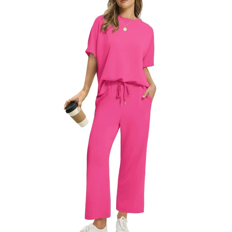 Eliza | Women's Casual Top and Pants Set with Drawstring