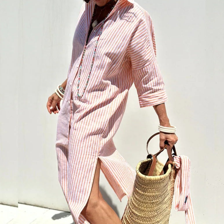 Armelle | Elegant Striped Summer Dress (Almost Sold Out)