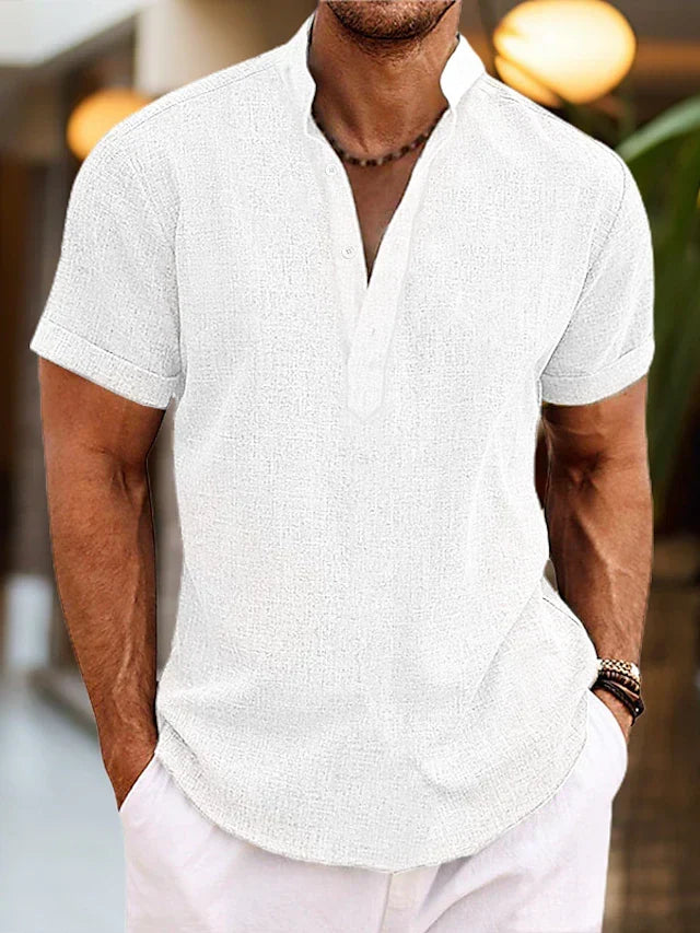 Silas | Men's Short Sleeve Shirt with Buttons