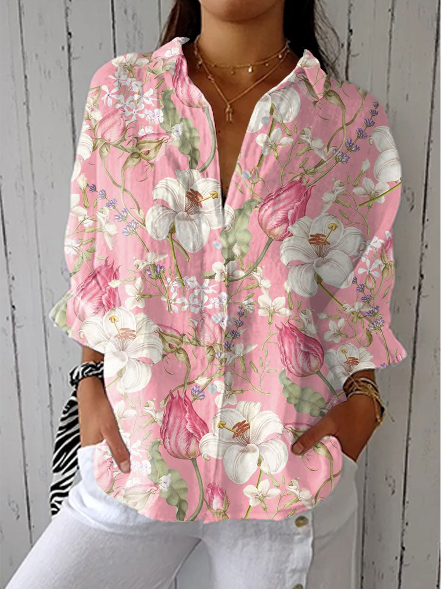 Frances | Elegant Floral Blouse