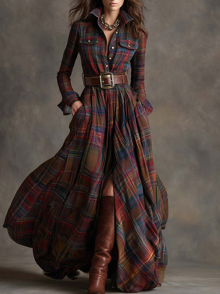 Evelyn | Women's Classic, Elegant Shirt Dress with Belt
