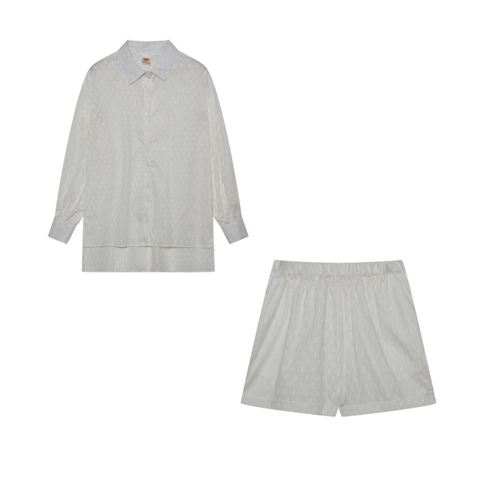 Elizabeth | Women's Breezy Shirt And Shorts Set with Buttons