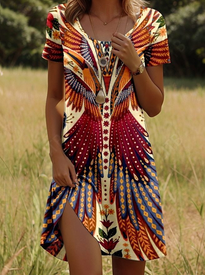 Mabel | Women's Ethnic Printed Summer Dress