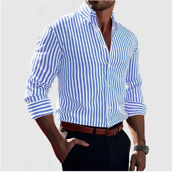 Melker | Slim Fit Striped Men's Shirt