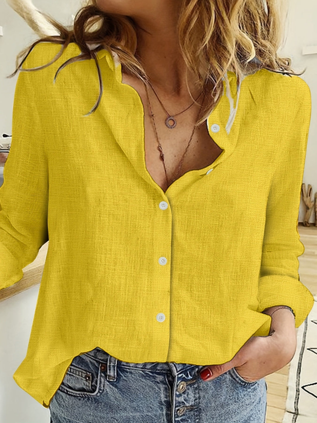 Ruth™ - Comfy Long Sleeve Linen Shirt