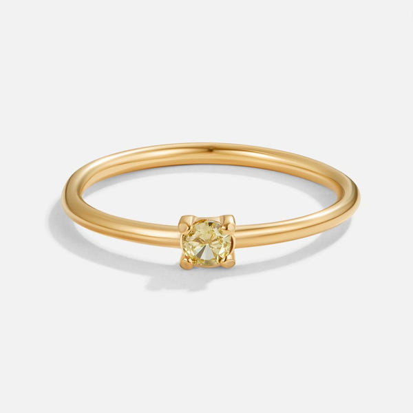 Gold Rings with Birthstone