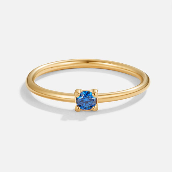 Gold Rings with Birthstone