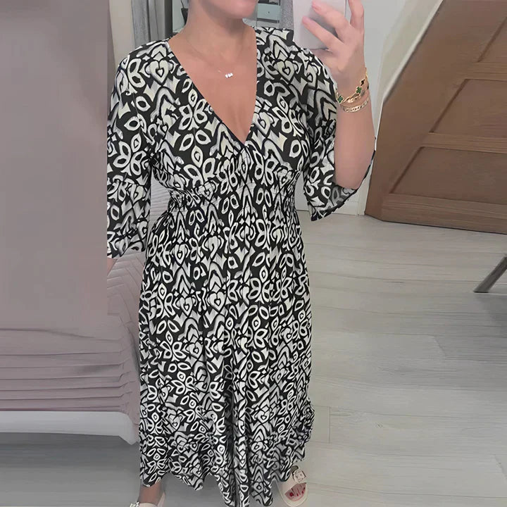 Frieda | Women's Mini Airy Summer Dress with V-Neck