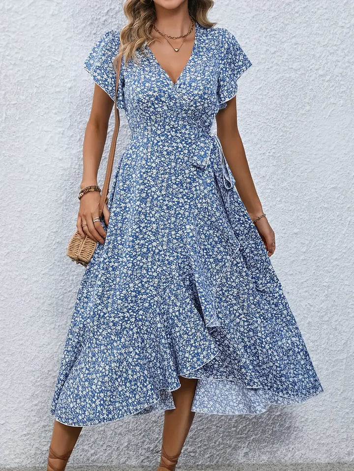 Marilou | Women's Mini Spring Dress with Ruffle