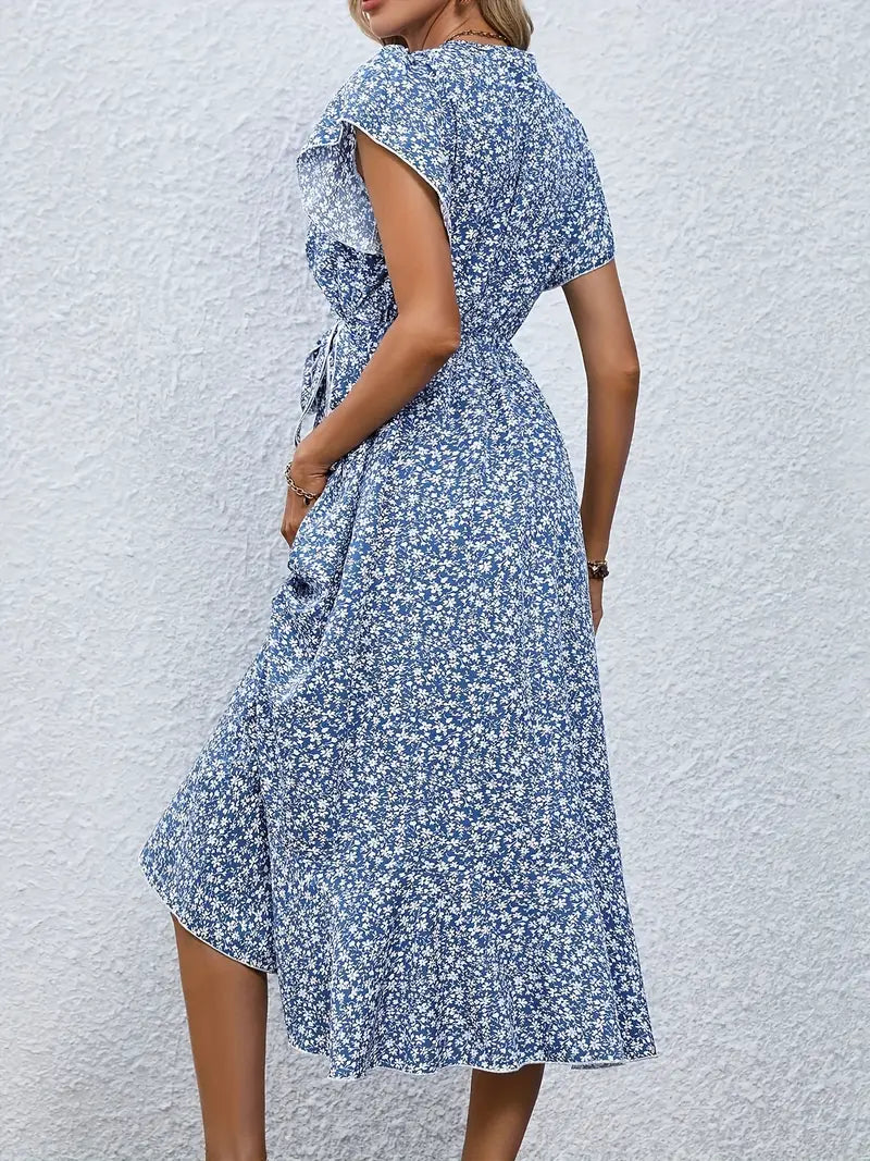 Marilou | Women's Mini Spring Dress with Ruffle