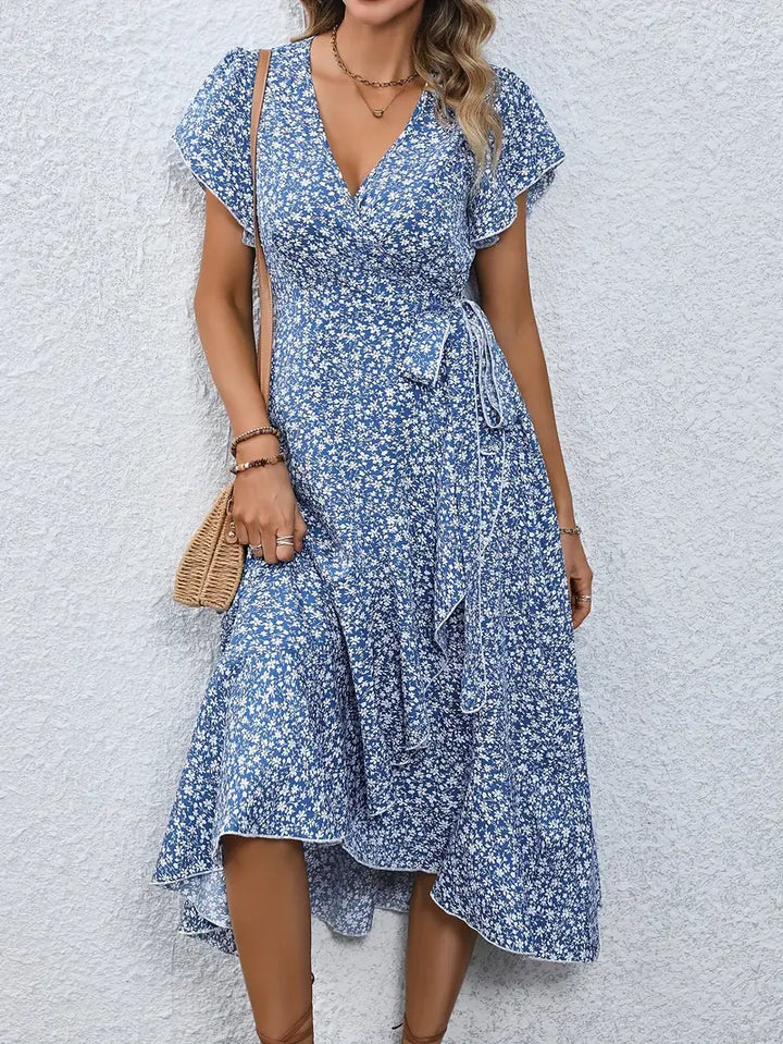 Marilou | Women's Mini Spring Dress with Ruffle