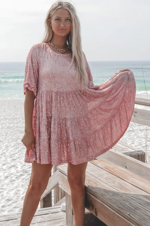 Coco | Women's Sparkly Mini Dress with Sequins
