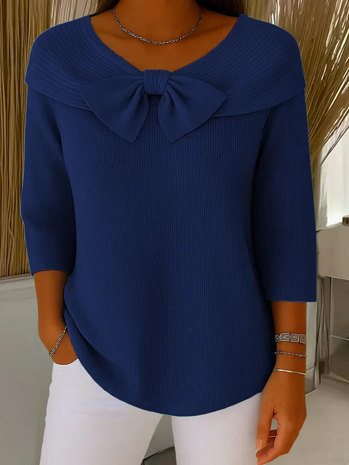 Serena™ - Women's Sweater with Bow