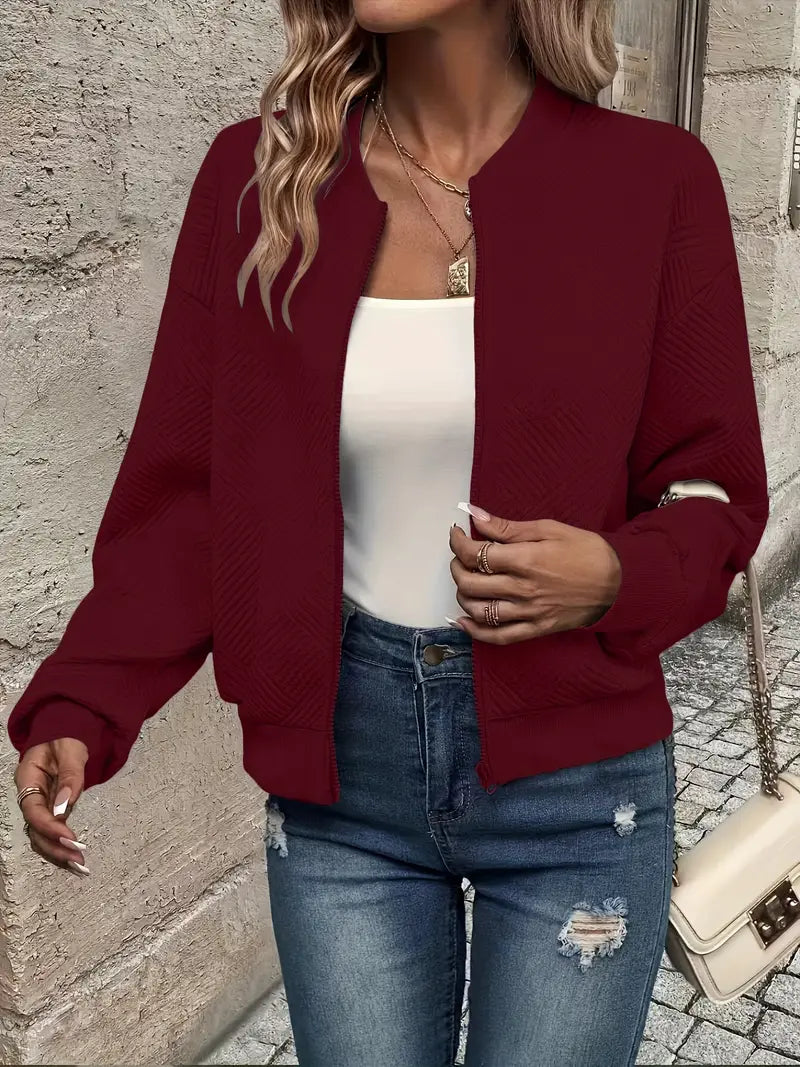 Isla | Women's Relaxed Lightweight Zip-Up Jacket with Zipper