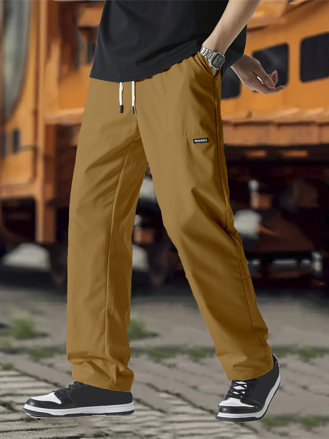 Gideon | Men's Straight Leg Joggers with Drawstring