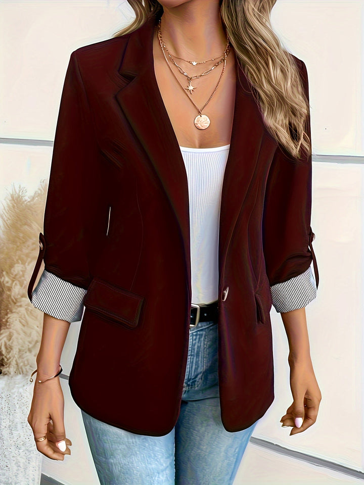 Jamie | Women's 3/4 Sleeve Stylish Blazer with Buttons