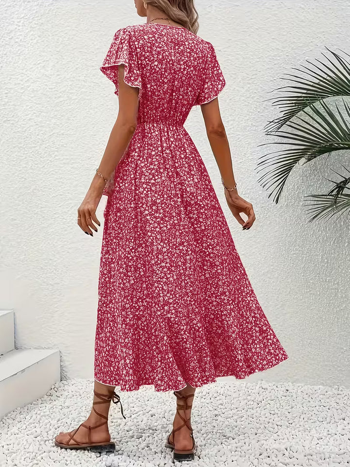 Elara | Flowing, Body-Hugging Wrap Dress