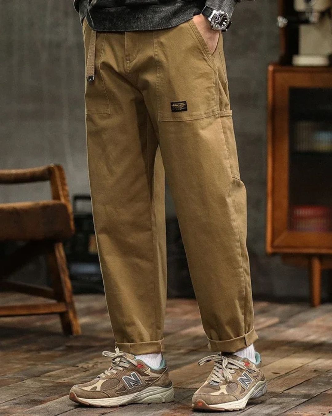 Levin | Men's Relaxed Vintage Cargo Pants with Pockets