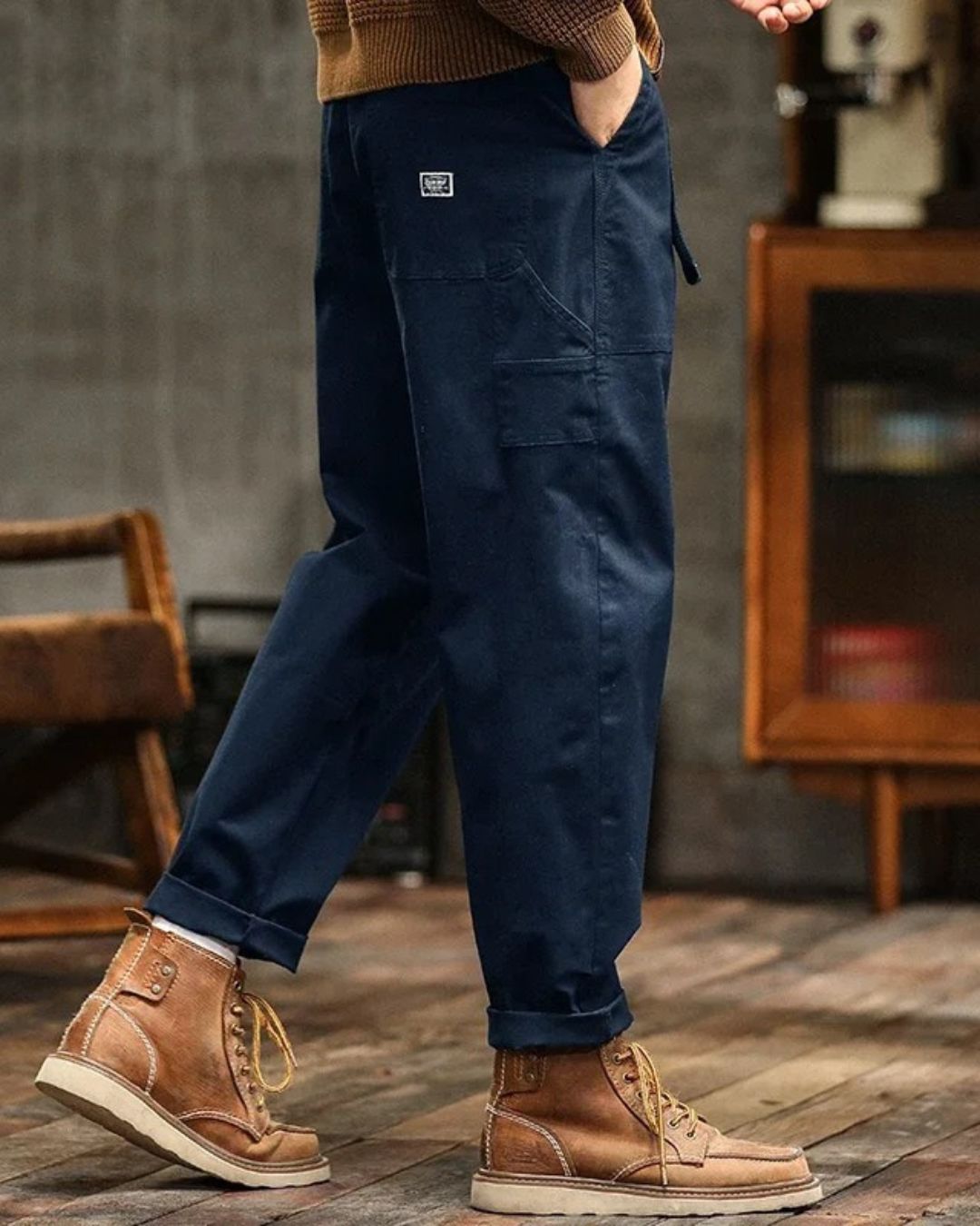 Levin | Men's Relaxed Vintage Cargo Pants with Pockets