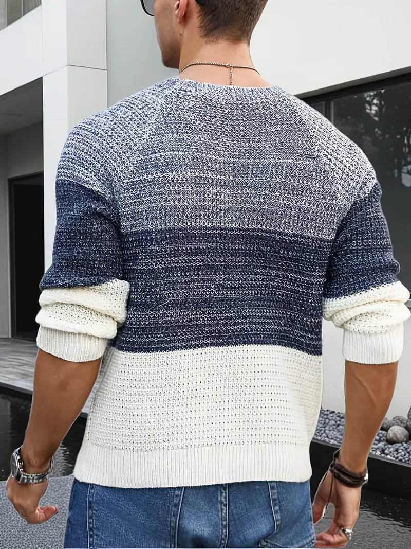 Brit & Boho™️ | The Orion Geometric Knit Sweater
