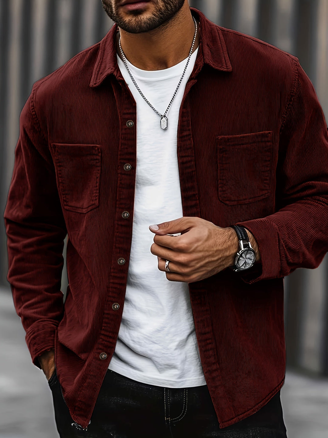 Johan | Men's Shirt Jacket with Pockets