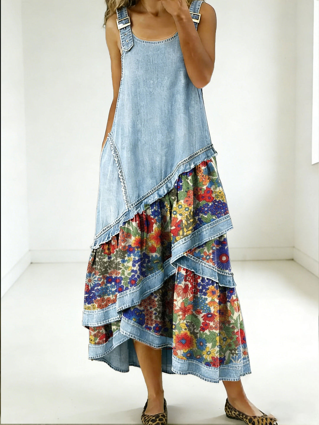 Aria | Creative Patchwork Maxi Gown