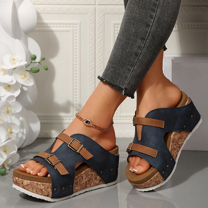 Harbor Buckle Comfort Heel Support Sandals